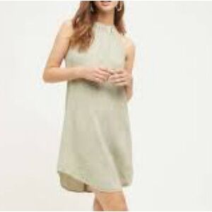 Sleeveless Light Sage Shift Dress